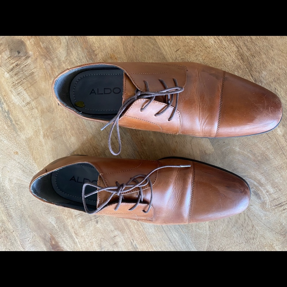 Evening shoes made by Aldo.